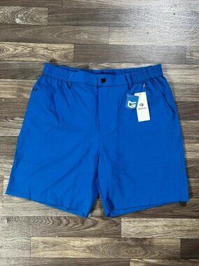Gradual Men's Large Blue Stretch Golf Shorts NWT Athletic Performance